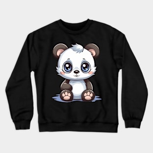 This baby panda cartoon is too cute to handle Crewneck Sweatshirt